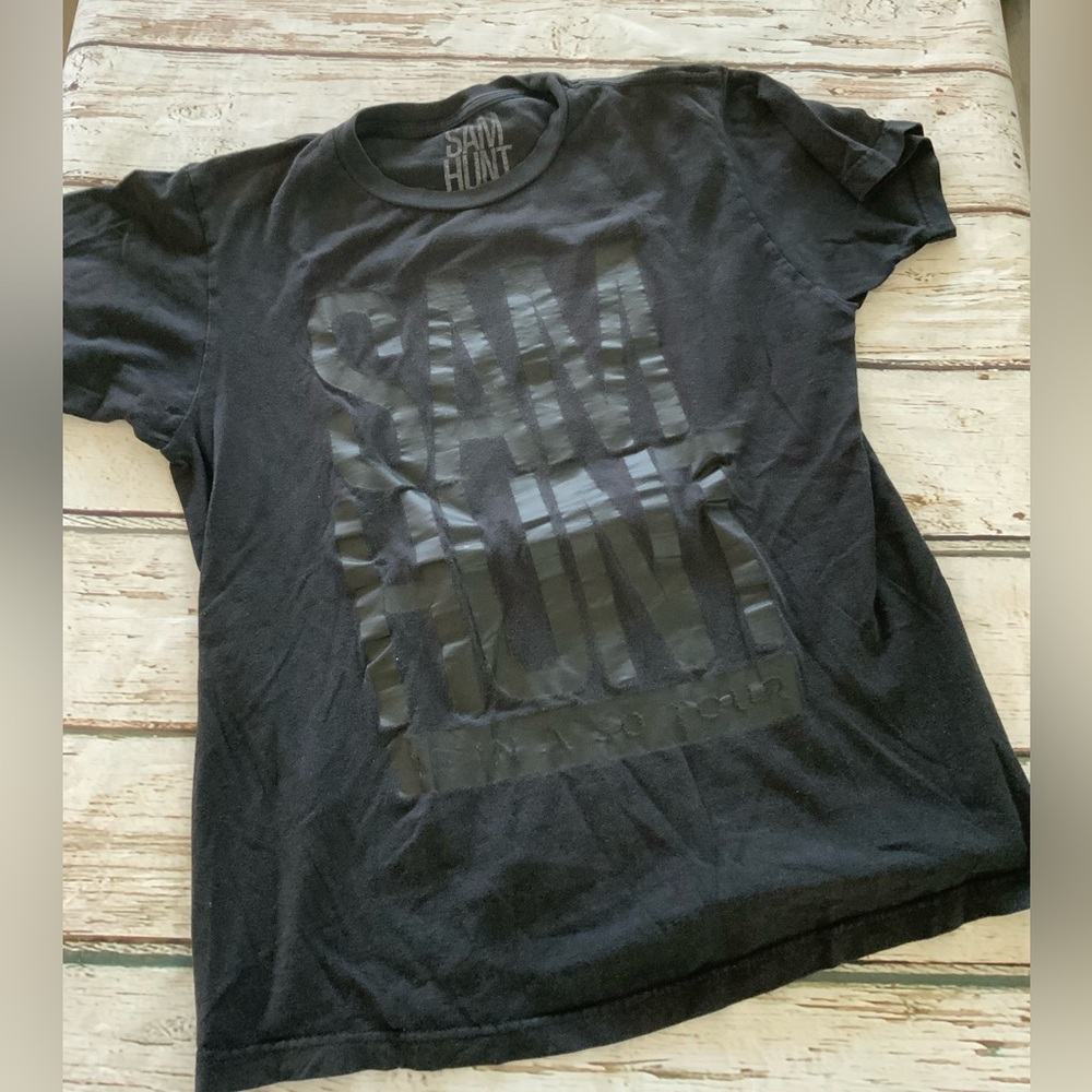 Sam Hunt Unisex Medium (M) 15 in a 30 Tour Country Music Black T-Shirt‎ Shirt